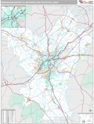 Birmingham-Hoover Metro Area Digital Map Premium Style